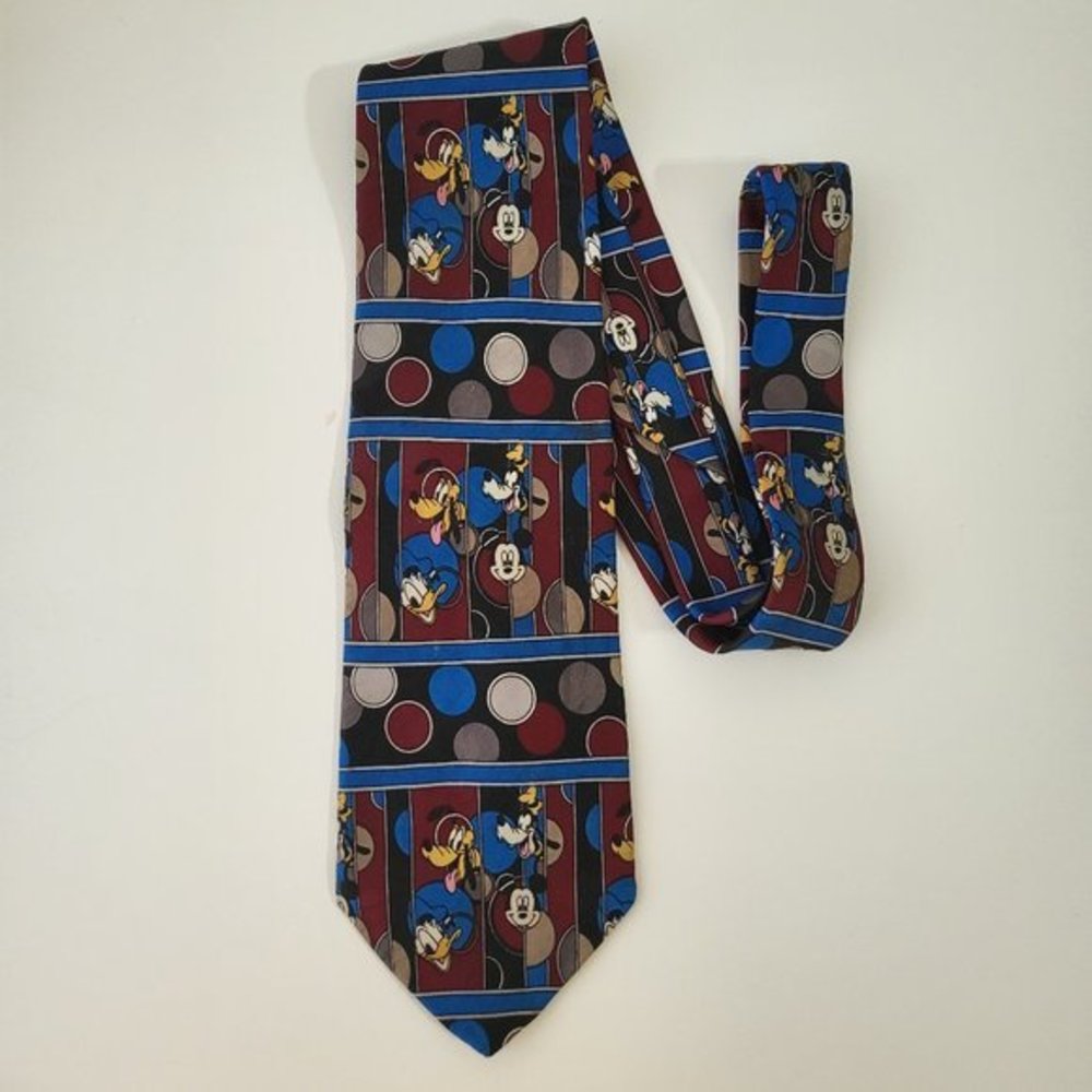 Disney Vintage Mickey Unlimited Dotted Print Men's‎ Neck Tie